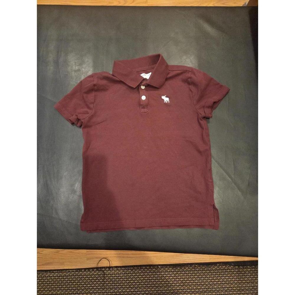 Abercrombie & Fitch Boys 7/8 Burgundy Polo Shirt